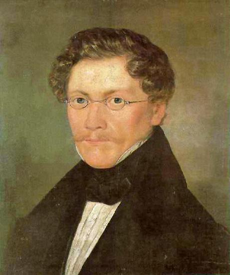 Carl Spitzweg self-portrait oil painting image